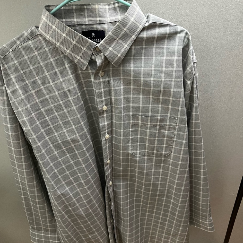 Stafford Travel Performance Super Shirt Men’s Regular Fit Size 18